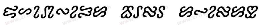 Semphari Bold Italic 1字体转换